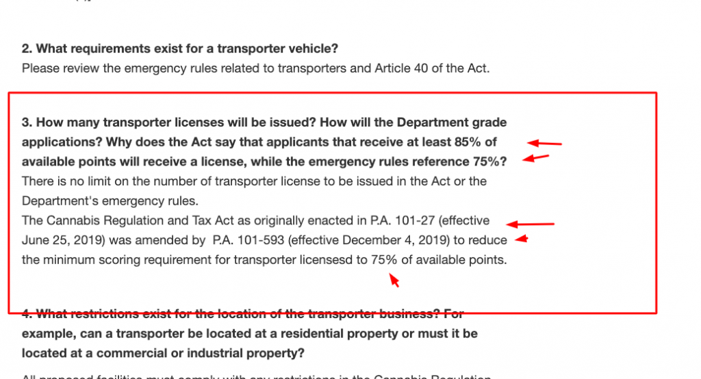 Transporter Points Amendment