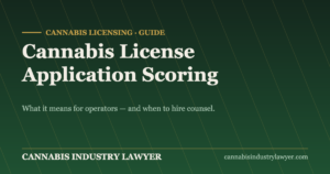 cannabis license application scoring