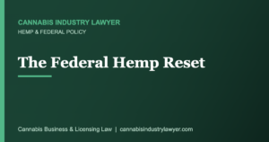 Federal hemp reset new total THC hemp definition for 2026